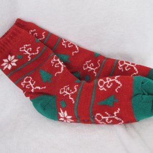 NEW Gone for a Run Runner Girl Theme Lined Slipper Socks